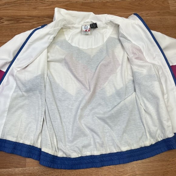 Vintage Colorblock Windbreaker Jacket JCPenney Olympics Women's Size Medium - Picture 7 of 9
